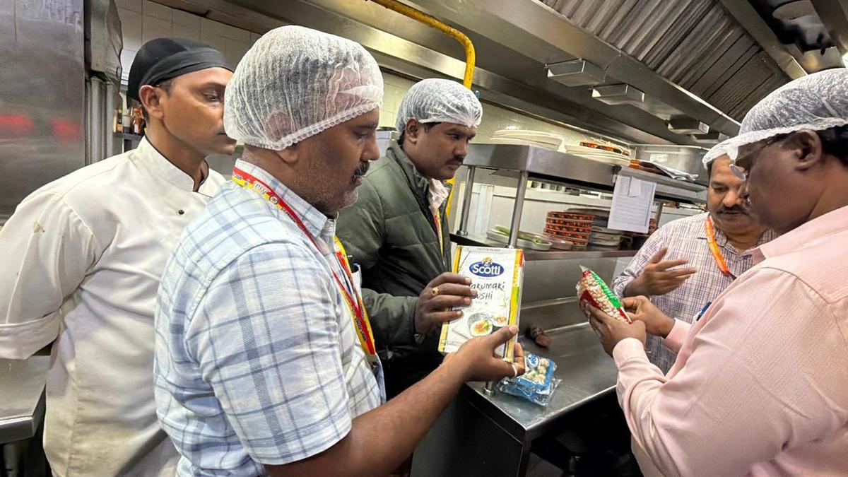 Karnataka’s Food Safety wing conducted raids in Bengaluru to inspect hygiene standards, storage facilities and food quality.